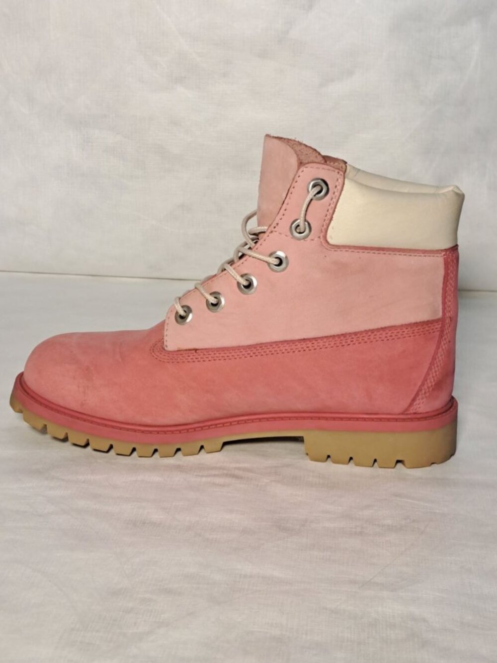 Timberland 6" Premium Waterproof Boots Pink Girls Size 6.5 Big Kid w/ Box - Picture 5 of 14